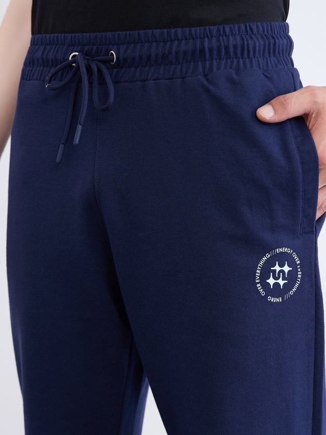 Styli Men Relaxed Fit Cotton Blend Joggers with Side Pocket - Image 3