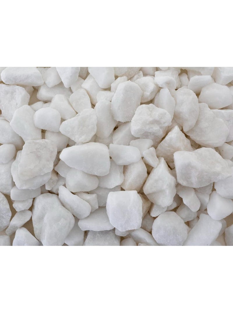 vsell24 5-8mm Super Naturals White Stone Chips: Ideal for Aquariums, Elegant Outdoor Decor, Gardens, and Fish Tanks - Image 3