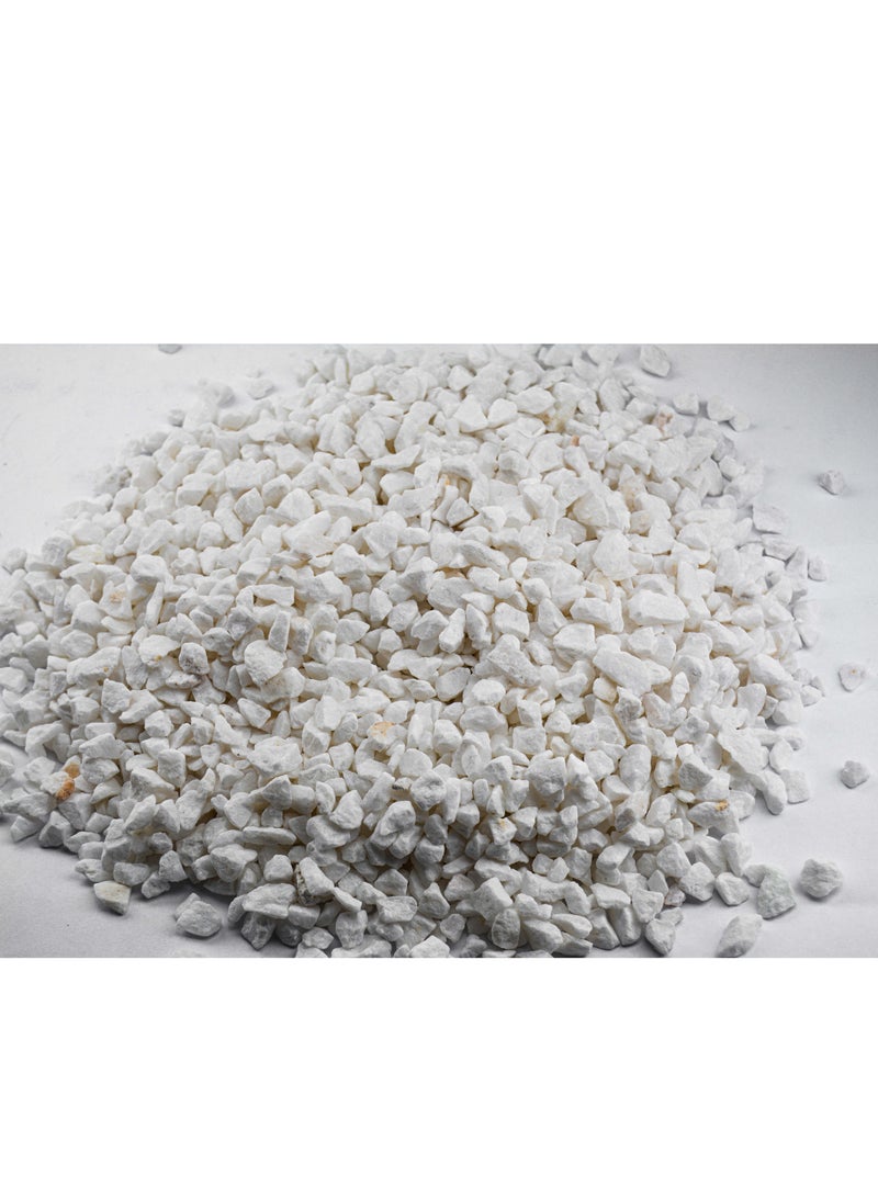 vsell24 5-8mm Super Naturals White Stone Chips: Ideal for Aquariums, Elegant Outdoor Decor, Gardens, and Fish Tanks - Image 5