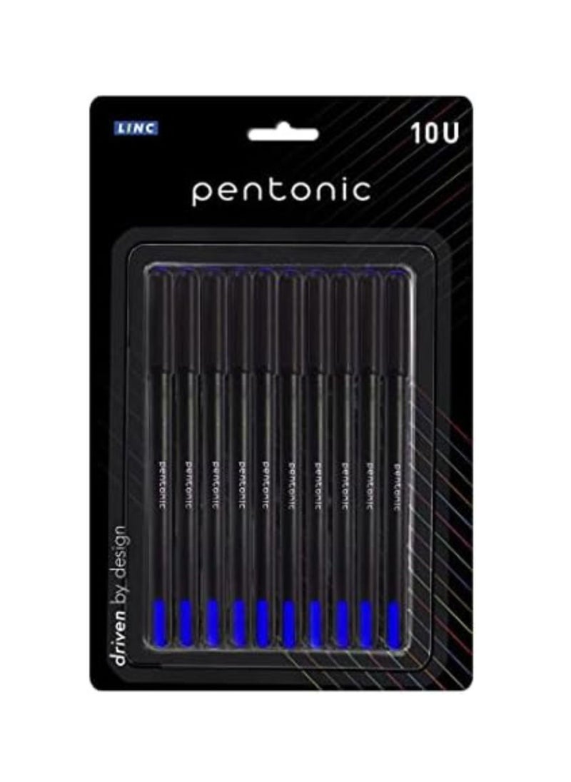 Pentonic Blue Ink Ball Point Pen - Pack of 10  - Image 1