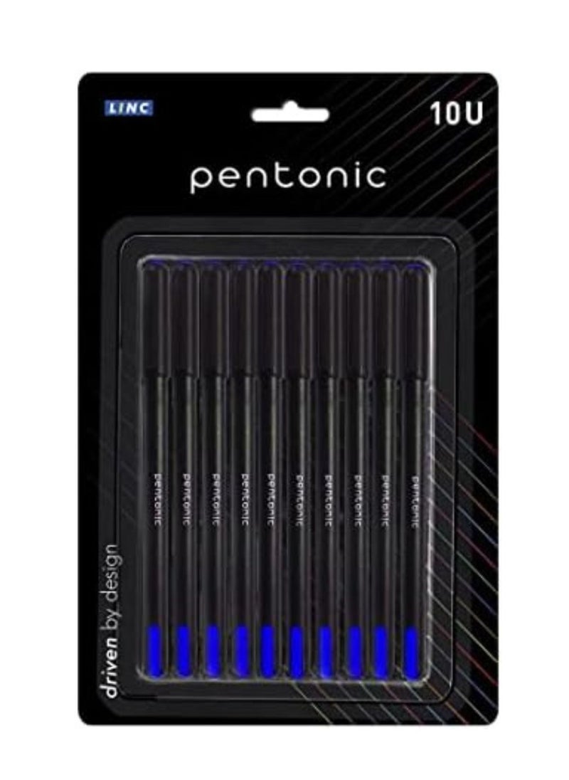Pentonic Blue Ink Ball Point Pen - Pack of 10  - Image 2