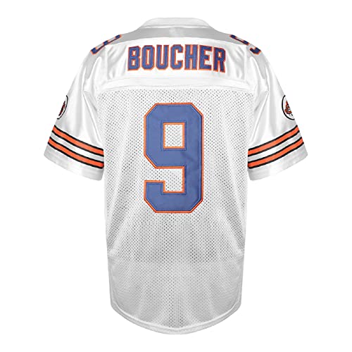 MESOSPERO Men 9 Bobby Boucher Football Jersey The Waterboy Mud Dawgs Movie Jersey Adam Sandler(White,XX-Large) - Image 3