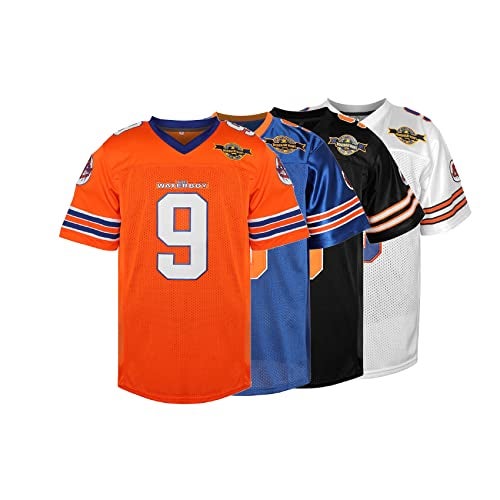 MESOSPERO Men 9 Bobby Boucher Football Jersey The Waterboy Mud Dawgs Movie Jersey Adam Sandler(White,XX-Large) - Image 1