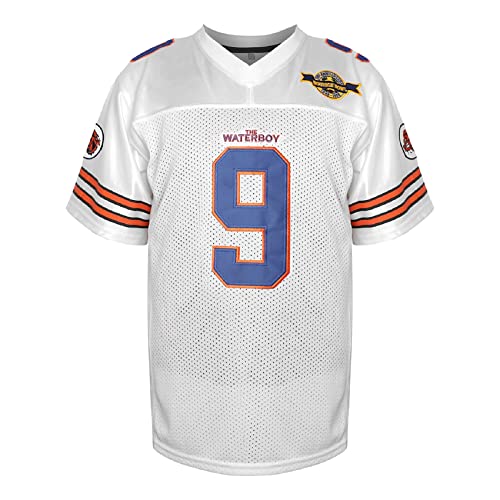 MESOSPERO Men 9 Bobby Boucher Football Jersey The Waterboy Mud Dawgs Movie Jersey Adam Sandler(White,XX-Large) - Image 2