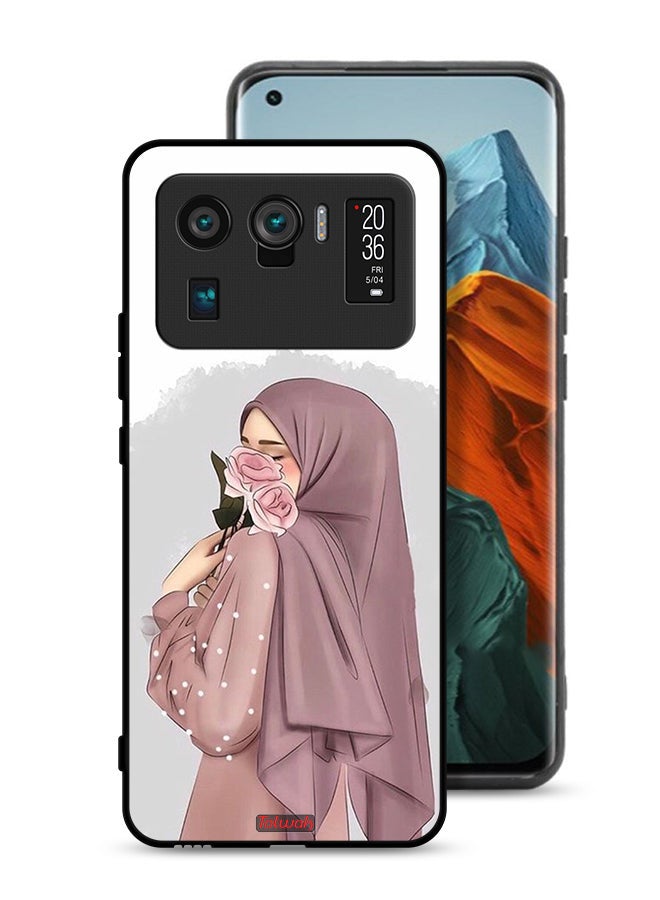 Tolwak Xiaomi Mi 11 Ultra Protective Case Cover Holding Roses Girl Art - Image 1