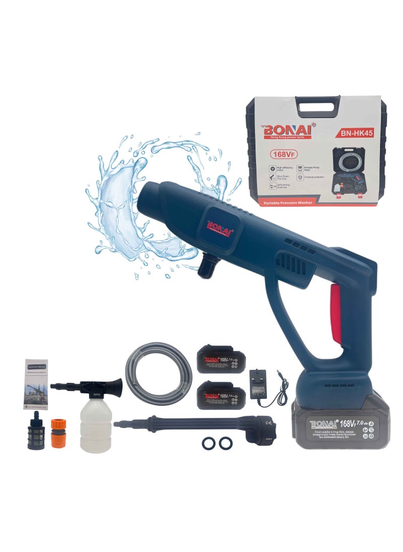 BONAI 168V Cordless Portable Pressure Washer for Sparkling Car and Crystal-Clear Glass Cleaning  - Image 1