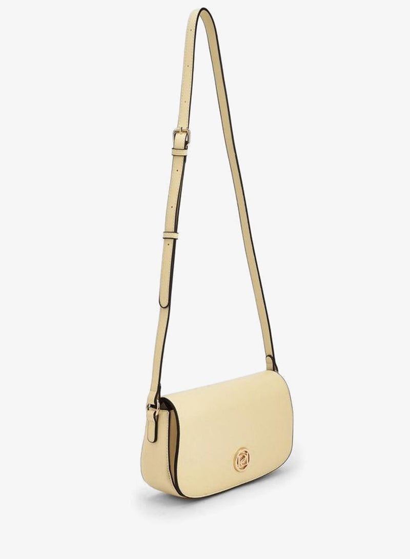 Paprika Solid Crossbody Bag With Adjustable Strap - Image 2