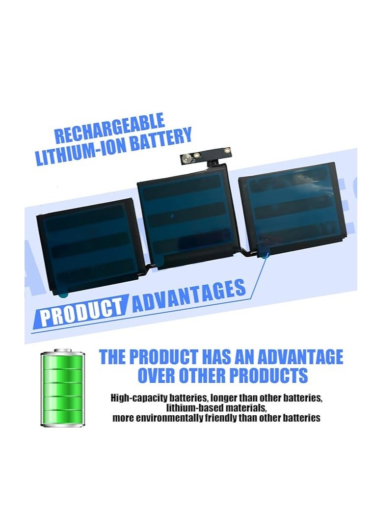 Terabyte Replacement A1713 A1708 A2171 Laptop Battery for MacBook Pro 13 Inch Late 2016 Mid 2017 Mid 2019 2020 Series (11.4 V 54.5 Wh) - Image 4