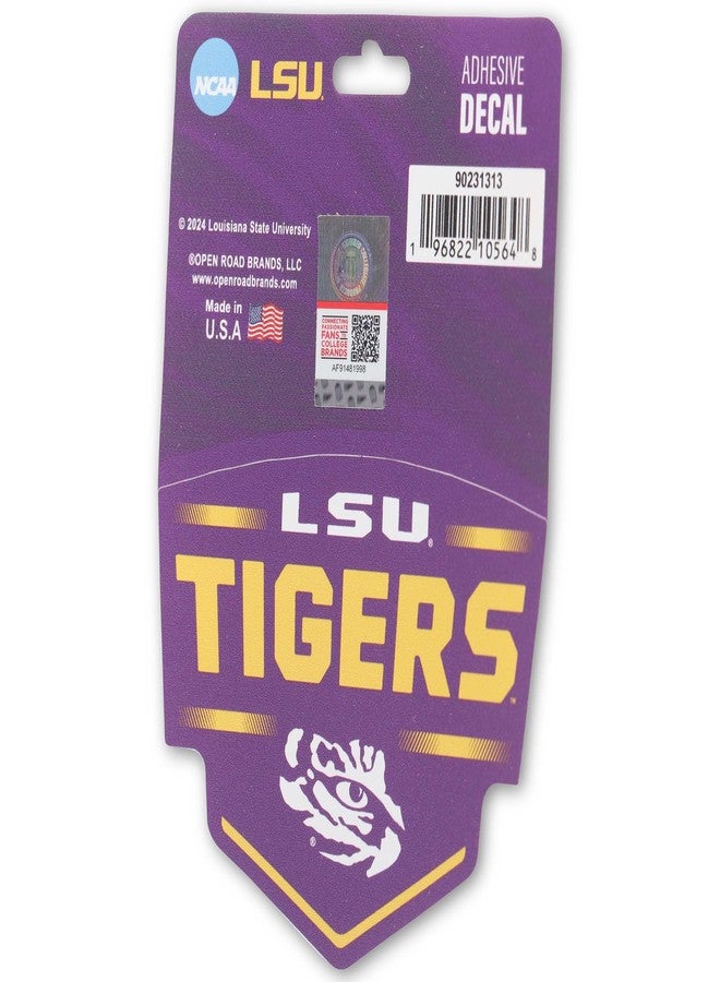 Open Road Brands Louisiana State University Badge Adhesive Vinyl Decal - Fun LSU Tigers Sticker for Car, Window, Water Bottle or Laptop - Image 2
