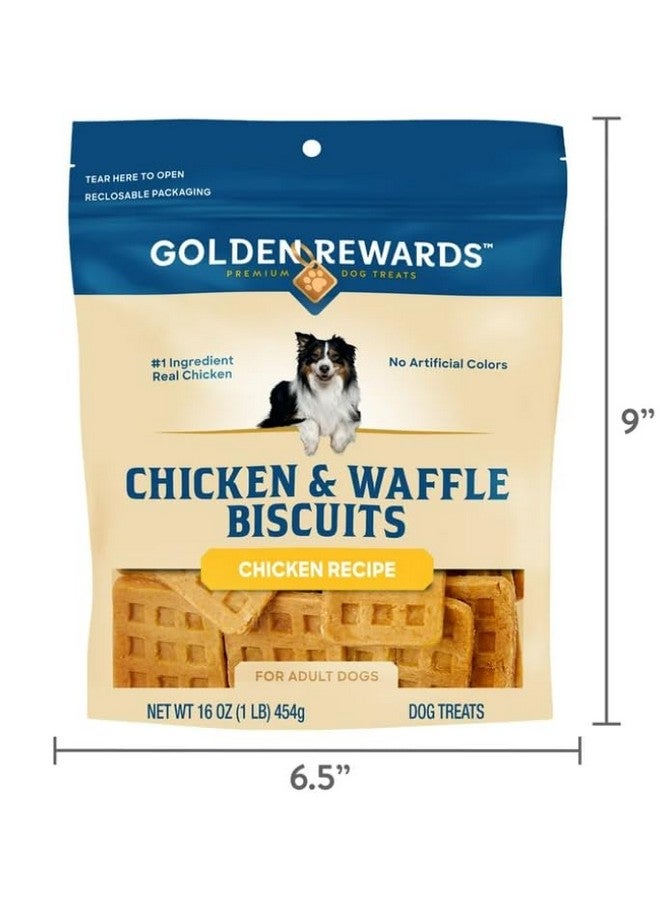 مكافآت ذهبية - بسكويت الدجاج والوافل للكلاب، كيس ١٦ أونصة - Image 2