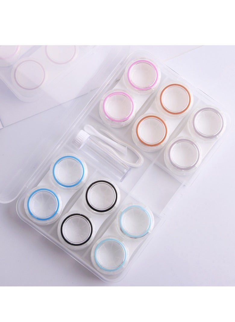 Generic - 6 Pack Contact Lens Case, Container Holder Storage Box Contact Lens Travel Kits - Image 1