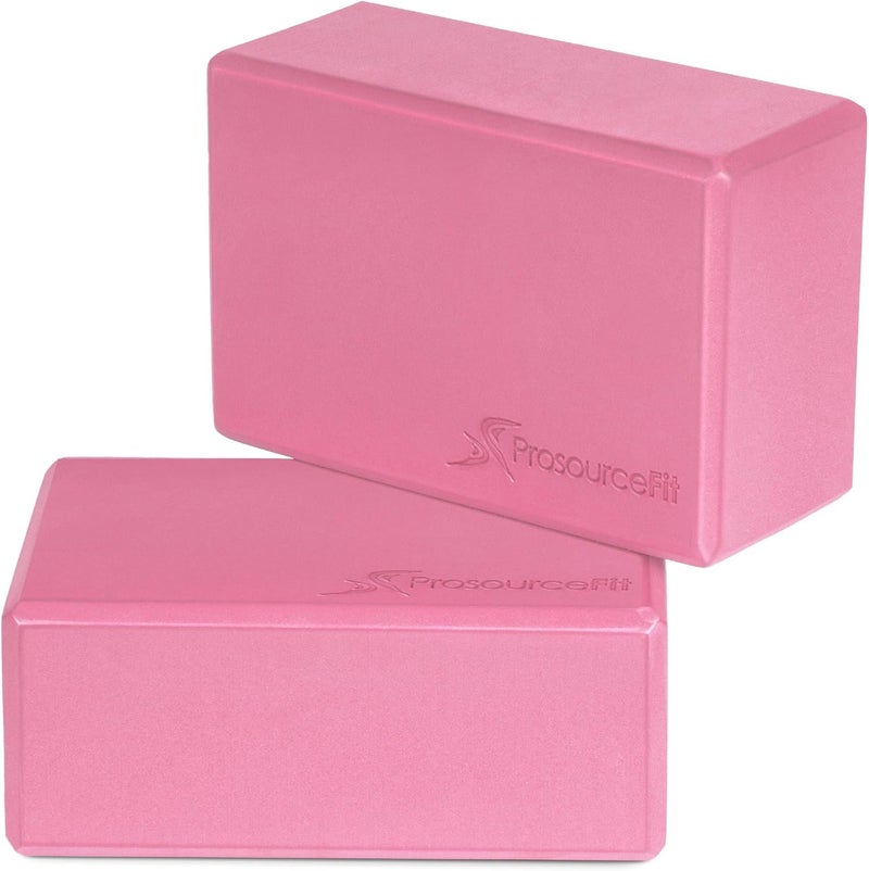 ProsourceFit Foam Yoga Blocks, High Density EVA Yoga Bricks 4”x 6” x 9” (Set of 2) - Image 1