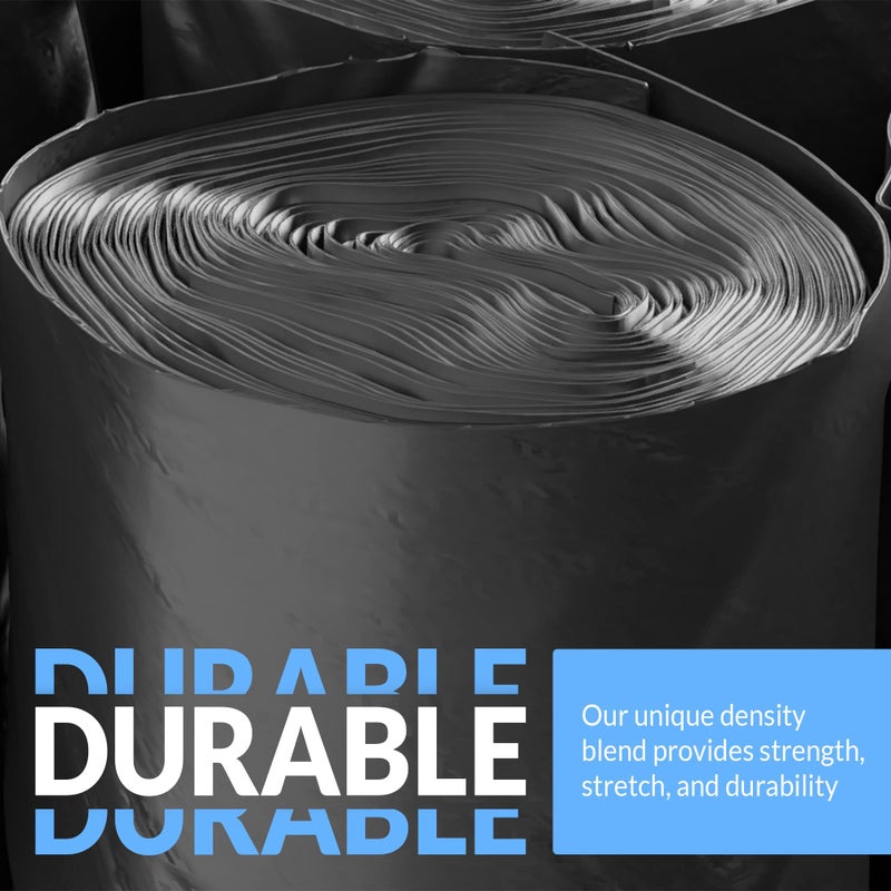 Reli. SuperValue 40-45 Gallon Trash Bags | 125 Count | Made in USA | Heavy Duty | Black Multi-Use Garbage Bags - Image 3