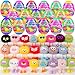 Holydeck 24 Pcs PreFilled Easter Eggs with Plush Toys Keychain Decoration Stuffed Toy Great for Kids Boys Girls Easter Basket Stuffers Party Favors Easter Egg Fillers Hunt Easter - Image 2