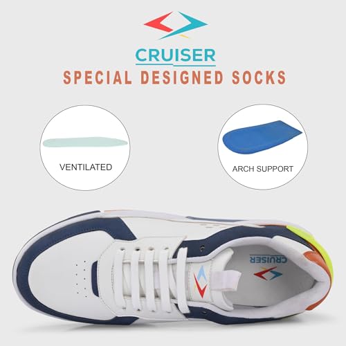 Cruiser Sneaker for Men | Comfort & Style with Soft Cushioned Insole | Trendy Lace-Up Design for Casual Outfits 2601-8 - Image 4