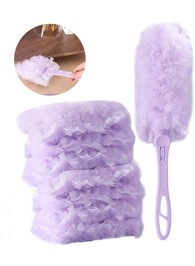 erorex 360 Duster Kit With 7 Refills and Handle - Reusable Cleaning Wand for Corners and Furniture - Image 1