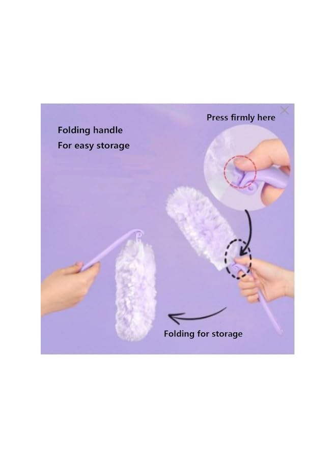 erorex 360 Duster Kit With 7 Refills and Handle - Reusable Cleaning Wand for Corners and Furniture - Image 4