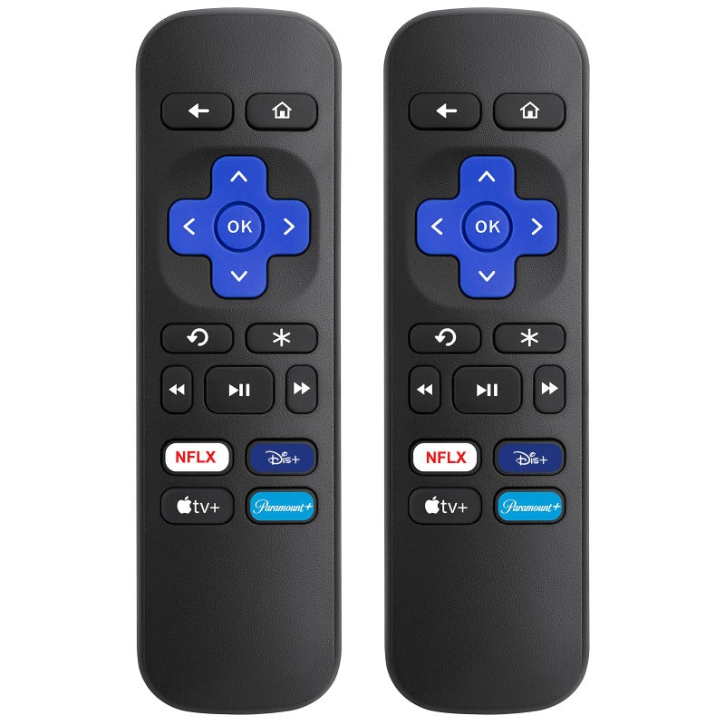 OMAIC ã€Pack of 2ã€‘ Replacement Remote for Roku Box,for Roku Express,for Roku Premiere,for Roku Player,for Roku1/2/3/4,(NOT for Stick and TV or Game) - Image 1