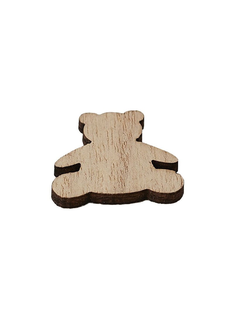 Ginger Ray Teddy Bear Confetti Wood 13g - Image 3