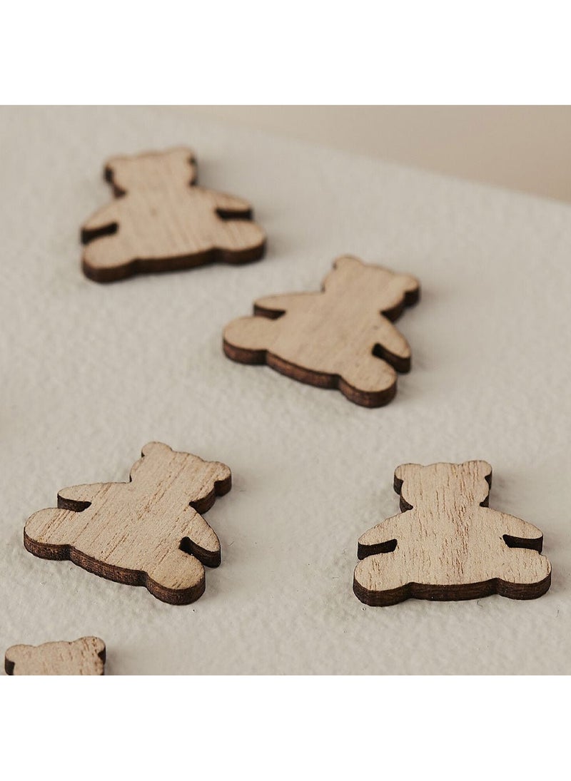 Ginger Ray Teddy Bear Confetti Wood 13g - Image 4