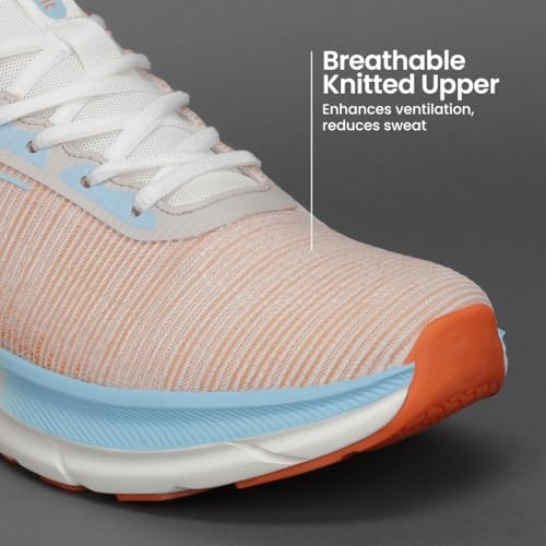 CULT Men Flytor Running Shoes (CS704458UK10_D.Peach/Ice Blue_UK10) - Image 5