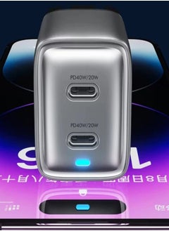 WEKOME Dual Port Fast Charger 40W - USB-C PD UK Standard - Certified for iPhone, Galaxy, iPad, and More  - Image 4