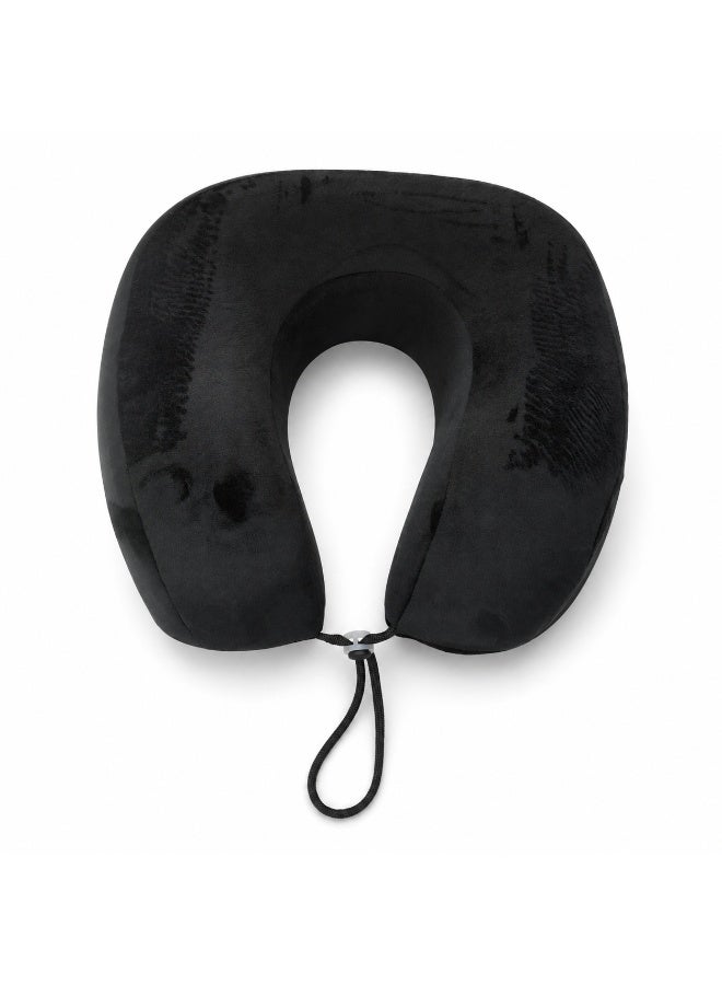 Memory Foam Travel & Sleeping Neck Pillow with Soft Washable Velvet Cover for Everyday Comfort and Neck Support - Image 3