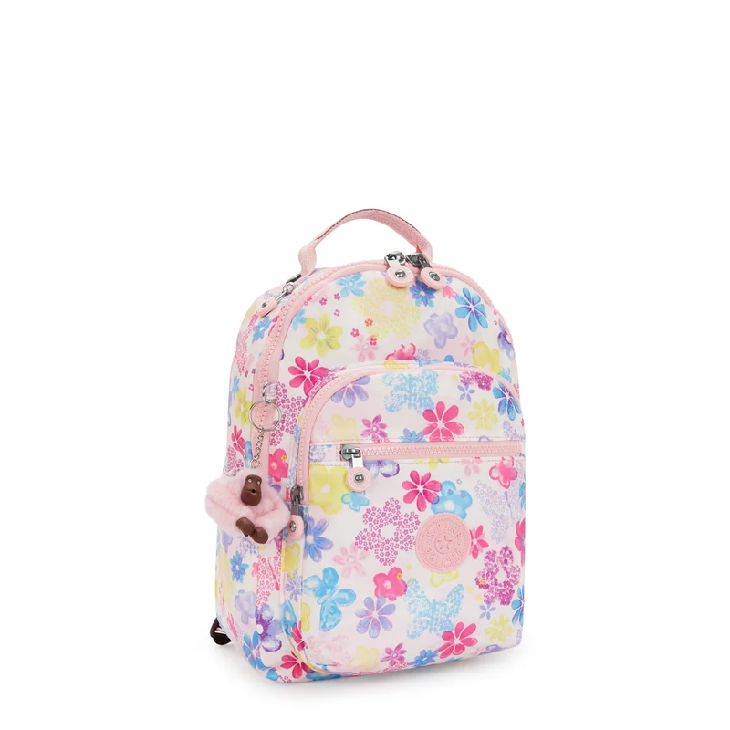 Kipling  Kipling  Seoul S Flower Stamp Small Backpack (with Tablet Compartment) I5357-8EM  | Best Price UAE