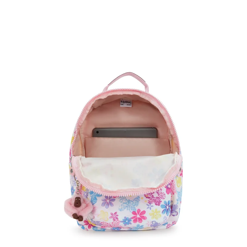 Kipling  Kipling  Seoul S Flower Stamp Small Backpack (with Tablet Compartment) I5357-8EM  | Best Price UAE