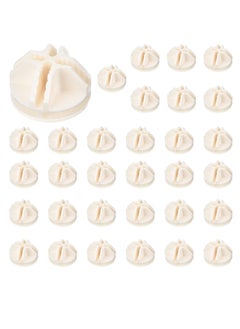 32 Pieces Cube Connectors Plastic Storage Cube Connectors Wire Cube Connectors Organizer ABS Connectors for Modular Closet Storage Organizer and Wire Shelf (White)