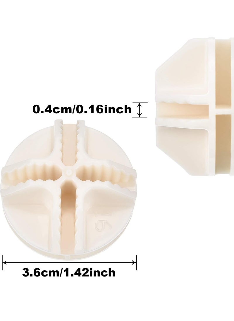Bukela - 32 Pieces Cube Connectors Plastic Storage Cube Connectors Wire Cube Connectors Organizer ABS Connectors for Modular Closet Storage Organizer and Wire Shelf (White) - Image 1