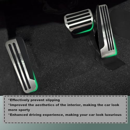Rxmgf Foot Pedal kit Compatible with Infiniti Q50 Q60 Q70 QX70 QX70 G25 G35 G37 M25 EX FX,Foot Rest Brake and Gas Accelerator Pedal Covers - Image 3
