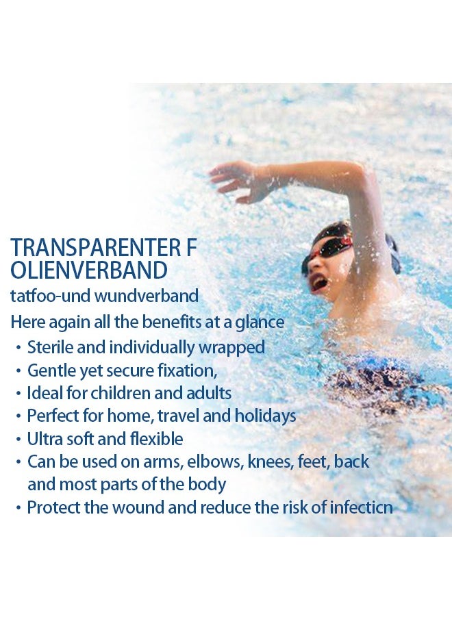 SOUTH MOON - Transparenter Folienverband Transparent Waterproof Patch, Stretch Adhesive Bandages, Tattoo Protective Transparent Film 20 Pcs - Image 1