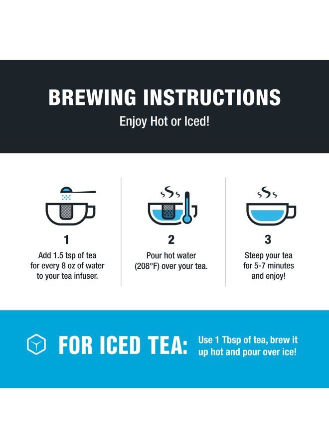Tiesta Tea شاي الأعشاب بالليمون والزنجبيل والكركم | أوراق فضفاضة | شاي الأعشاب بالليمون والزنجبيل | مزيج أعشاب فاخر خالي من الكافيين | يمكن تحضيره ساخنًا أو مثلجًا ويكفي حتى 200 كوب | كيس كبير قابل لإعادة الإغلاق بوزن 16 أونصة - Image 5