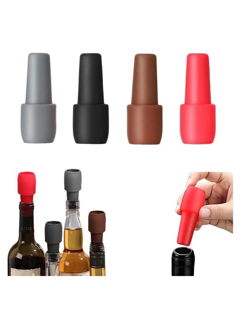 ترقية قابلة لإعادة الاستخدام رغوة سدادة زجاجة ، سدادة زجاجة ، زجاجة مزدوجة مختومة سيليكون سدادة ، سدادة الفلين البيرة زجاجة الشمبانيا - Image 1