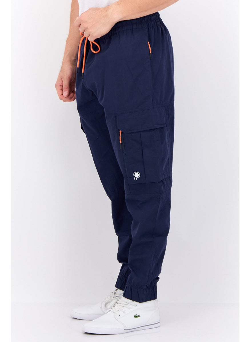 Penfield Men Regular Fit Drawstring Cargo Pants, Navy  - Image 2
