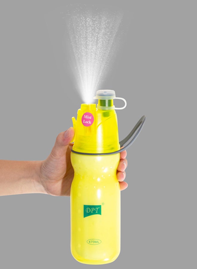 دي بي تي حافظة مياة للرياضين قارورة مياه رياضية اصفر سعة 470 مل - Image 4