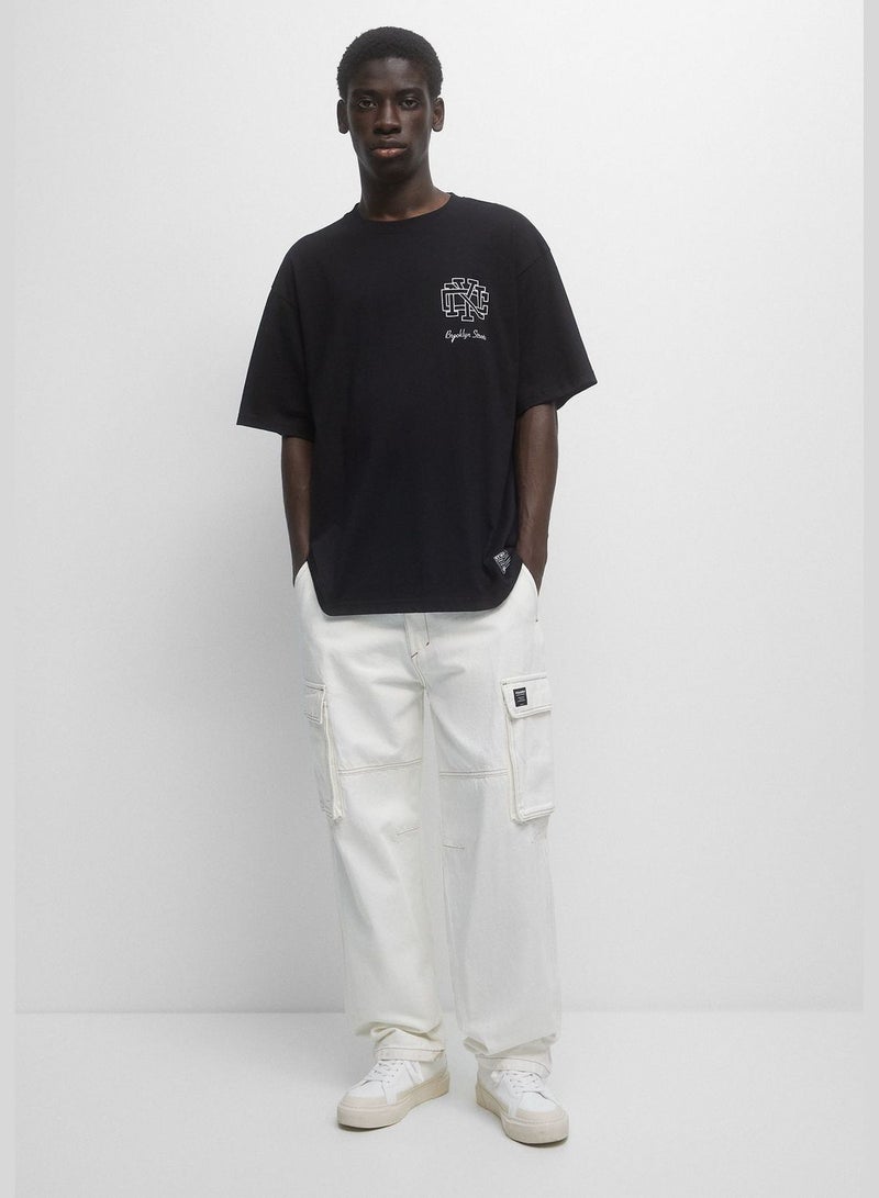 PULL&BEAR Short sleeve Brooklyn Streets T-shirt - Image 4