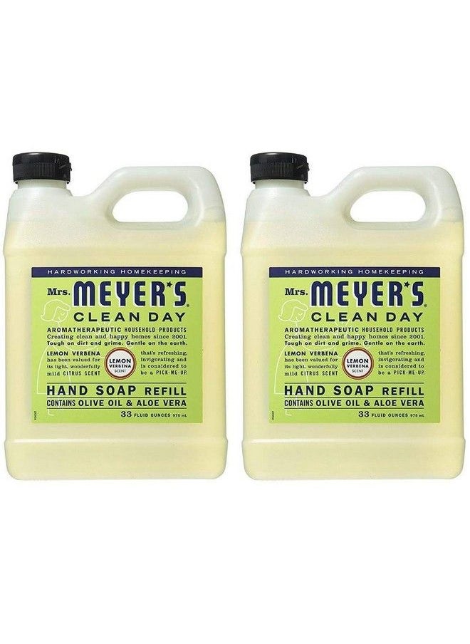 Mrs. Meyer's Clean Day Liquid Hand Soap Refill Lemon Verbena 33 Fl Oz (Pack Of 2)  - Image 2