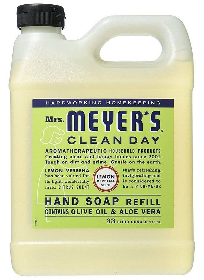 Mrs. Meyer's Clean Day Liquid Hand Soap Refill Lemon Verbena 33 Fl Oz (Pack Of 2)  - Image 3