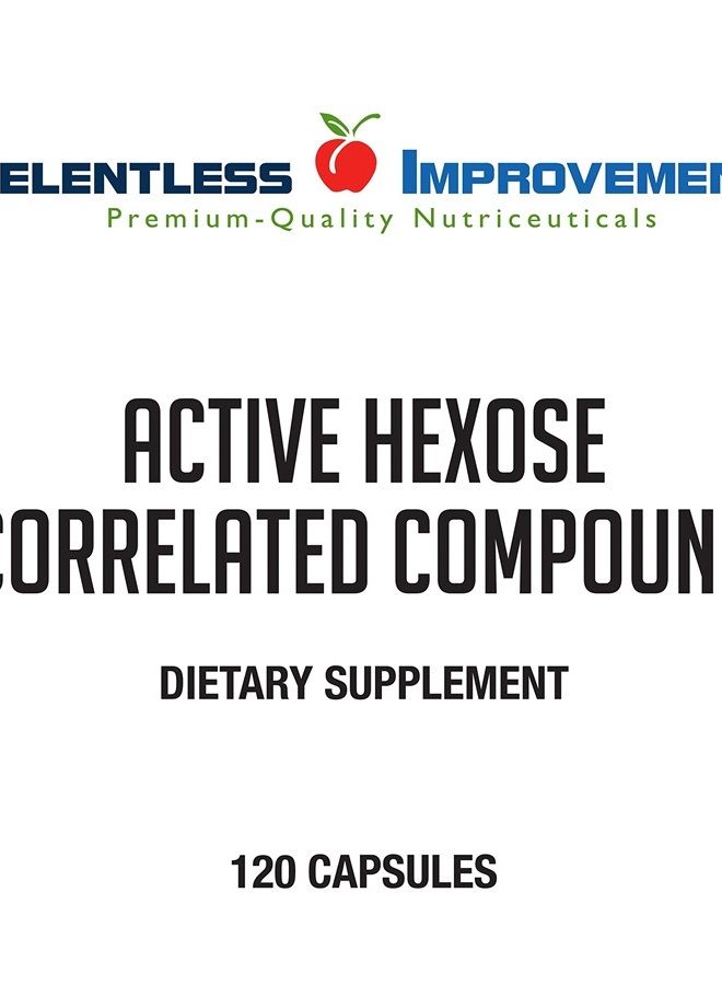 Relentless Improvement Active Hexose Correlated Compound Natural Immune Support Mushroom Extract 120 Count - Image 1