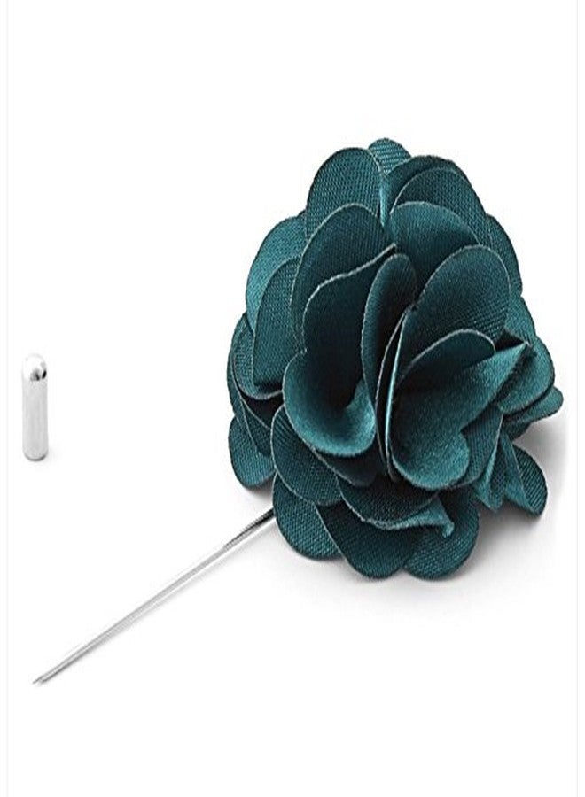 DeePerfetto Cattleya - Lapel pin. Brooch. Boutonniere. Style. Bottle Green - Image 3