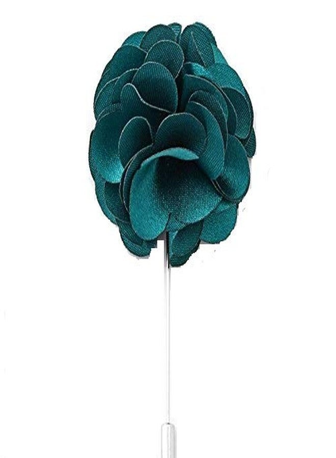 DeePerfetto Cattleya - Lapel pin. Brooch. Boutonniere. Style. Bottle Green - Image 1