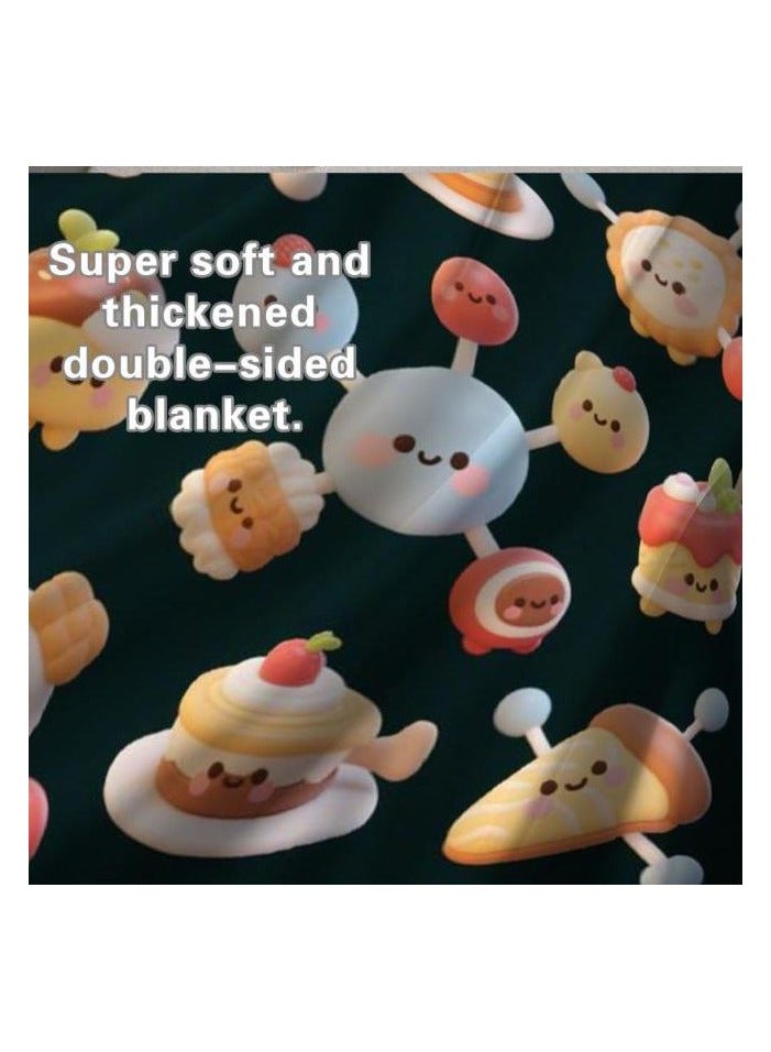 general Flannel thin blanket (warm and comfortable, suitable for sleep, gaming, dust removal and sandproof) 150cm*200cm - 103 - Image 5