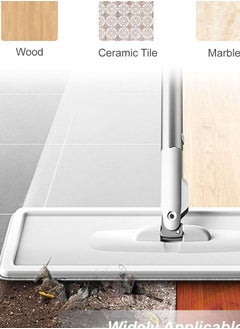 co arma Microfiber Floor Mop Set with Bucket and 7 Reusable Mop Pads with Soft Lining for Wiping Dust on Wood and Wet and Dry Floors  - Image 3