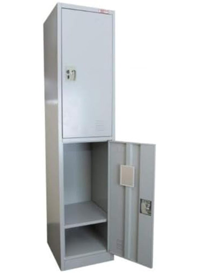 MAF furniture خزانة تخزين الملفات Maf-2T ذات البابين والمفاتيح من الفولاذ المقاوم للصدأ للمنزل والمكتب والمدرسة والقاعات وأماكن العمل والمستشفيات والصالات الرياضية والمصانع والبنك وخزانة الأموال  - Image 4