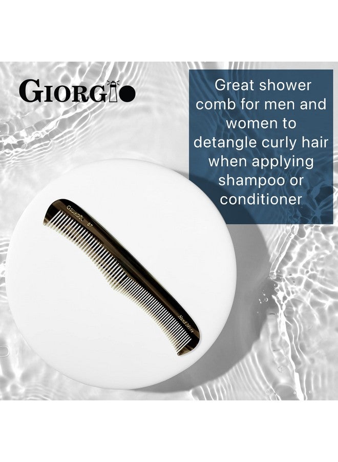 Giorgio G67 Contour Comb 7" Fine Tooth Comb And Wide Tooth Comb For Thick And Thin Hair Styling Hair Combs For Men Combs For Women And Kids Saw Cut Barber Comb Handmade Hair Comb For Hair Care - Image 5