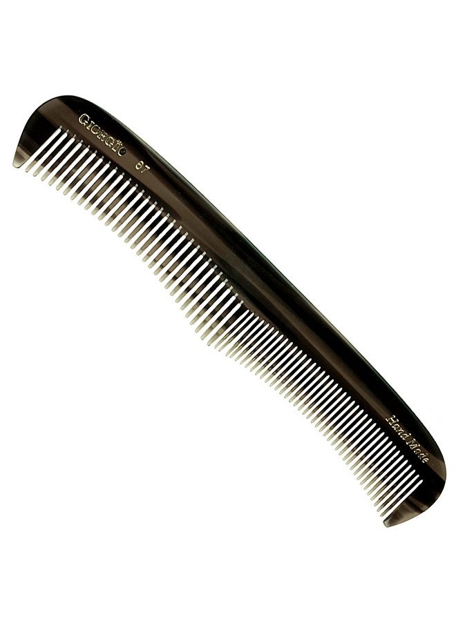 Giorgio G67 Contour Comb 7" Fine Tooth Comb And Wide Tooth Comb For Thick And Thin Hair Styling Hair Combs For Men Combs For Women And Kids Saw Cut Barber Comb Handmade Hair Comb For Hair Care - Image 2