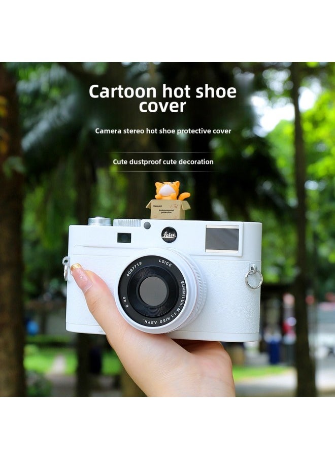Generic JN Design Creative Cartoon Photography Cat SLR Camera Hot Boot Cover For Canon Sony Nikon Fuji Micro-Color:Space Rabbit -03  - Image 4