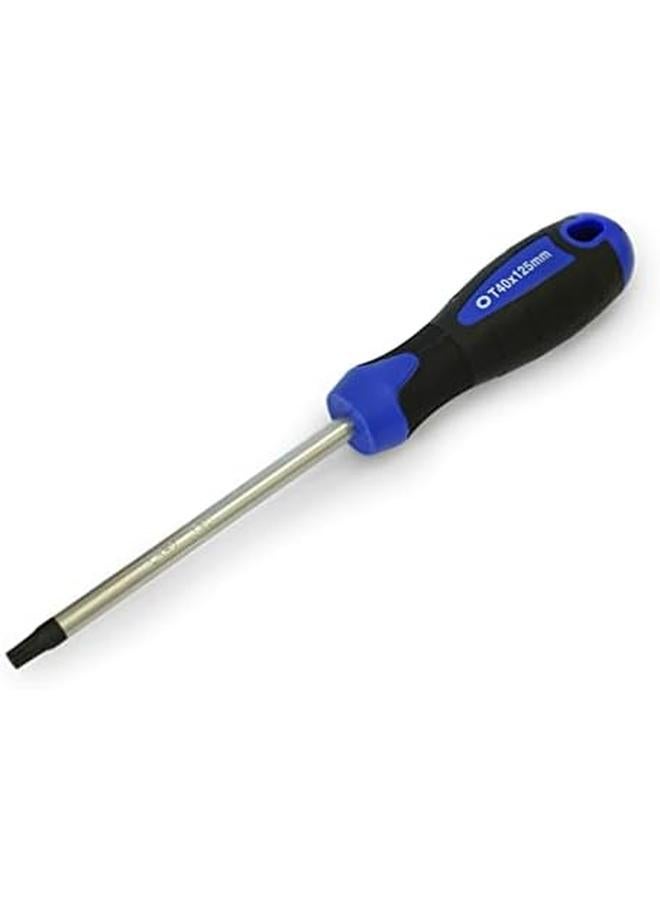 VTOOLS T40 Torx Screwdriver With Magnetic Black Tip And Ergonomic Grip Professional And Multi Purpose Screwdriver 8X125Mm Perfect For Work And Home Use Vt2203 - Image 2